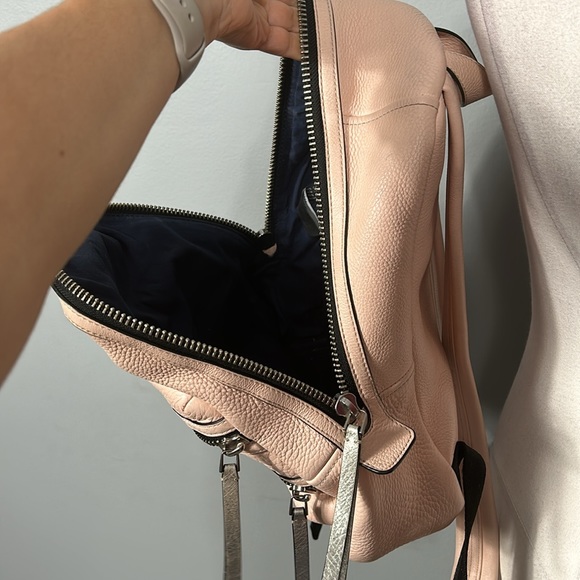 Pink grained leather Marc Jacobs mini crossbody bag with silver-tone hardware - Picture 13 of 16